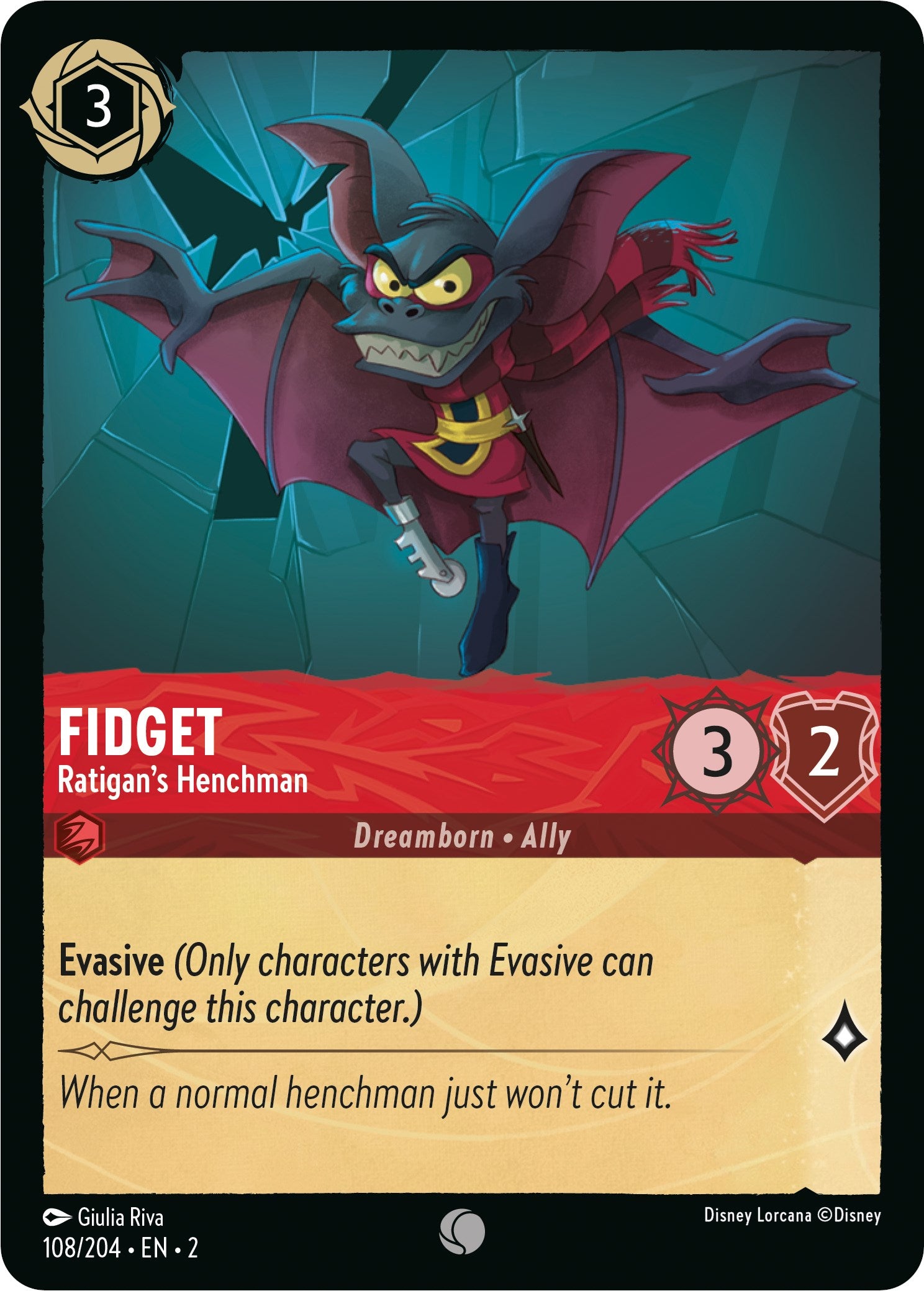 Fidget - Ratigan's Henchman (108/204) [Rise of the Floodborn] | Clutch Gaming
