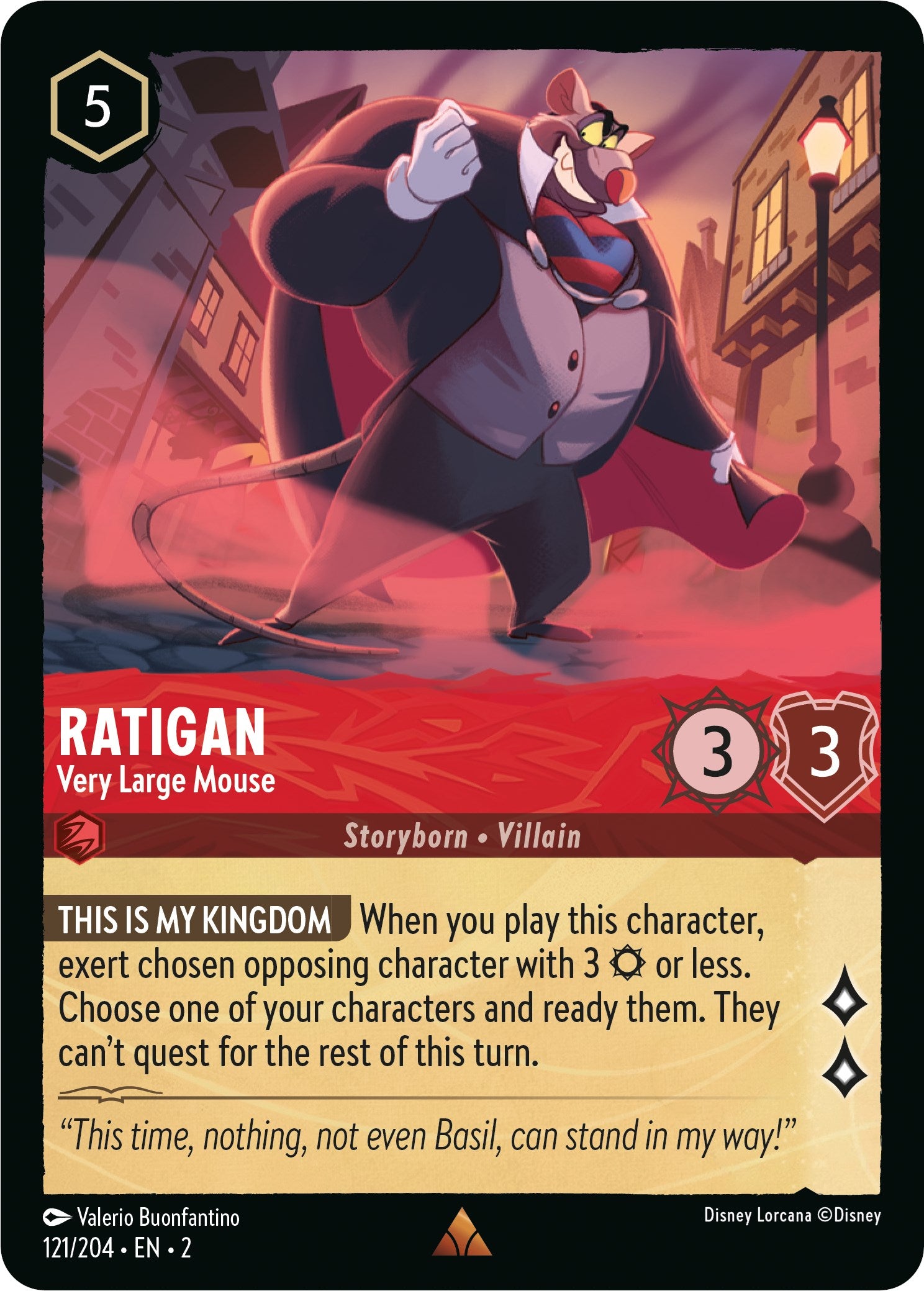 Ratigan - Very Large Mouse (121/204) [Rise of the Floodborn] | Clutch Gaming