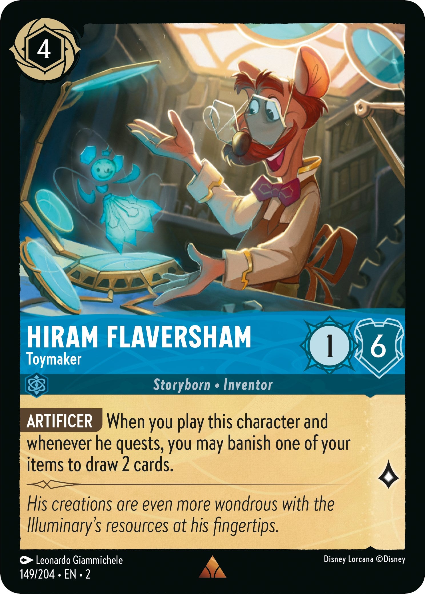 Hiram Flaversham - Toymaker (149/204) [Rise of the Floodborn] | Clutch Gaming