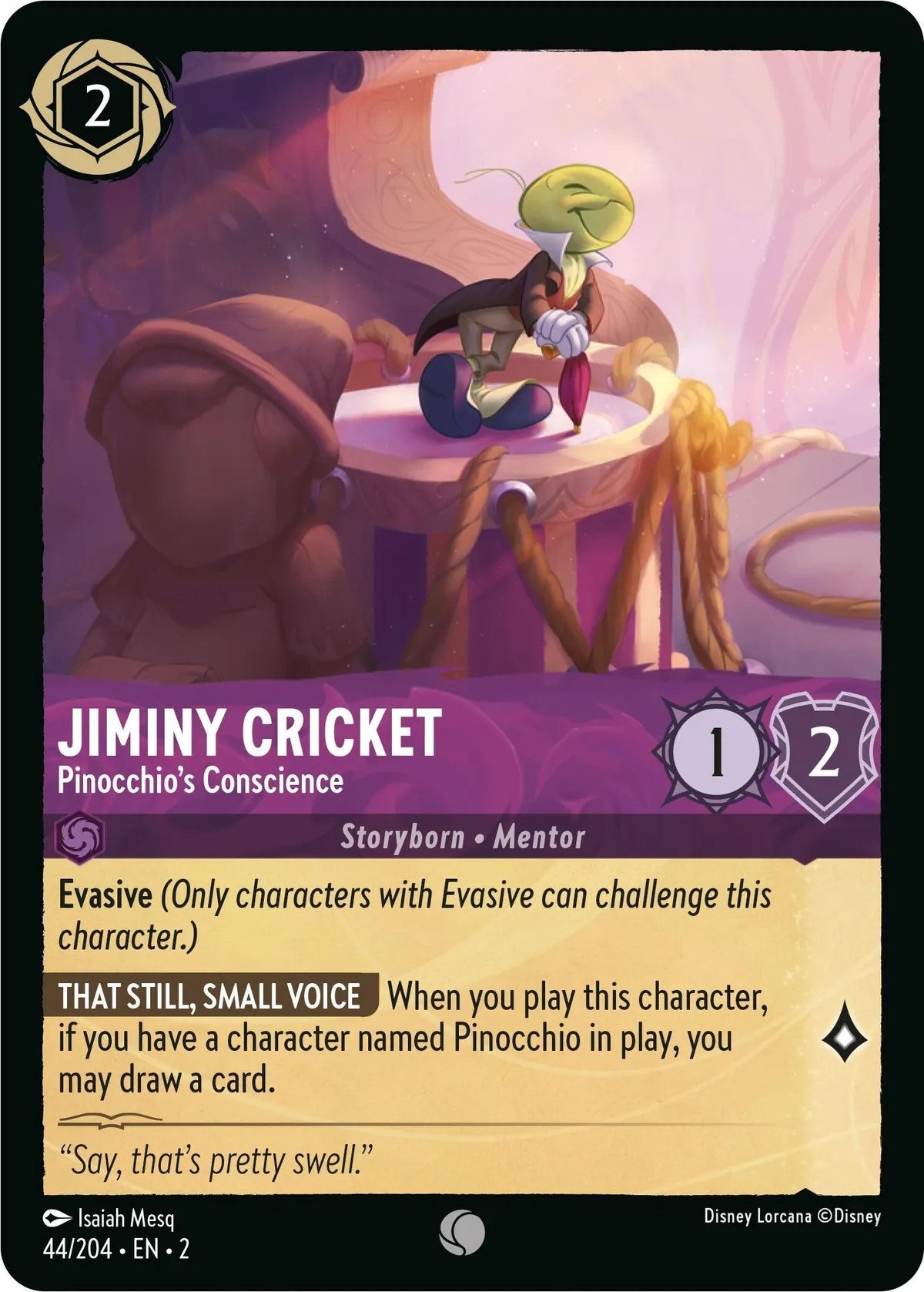Jiminy Cricket - Pinocchio's Conscience (44/204) [Rise of the Floodborn] | Clutch Gaming