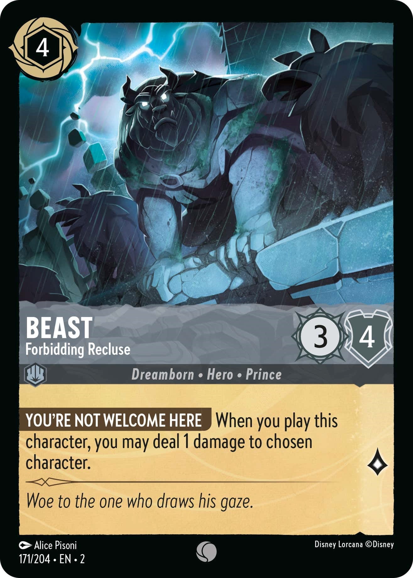 Beast - Forbidding Recluse (171/204) [Rise of the Floodborn] | Clutch Gaming