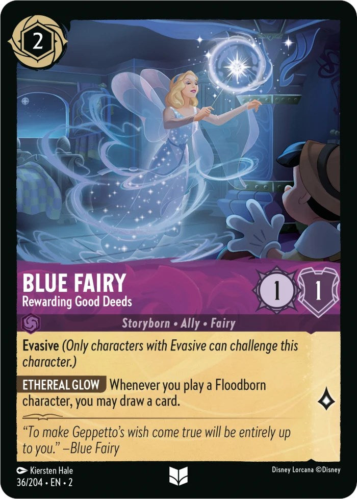 Blue Fairy - Rewarding Good Deeds (36/204) [Rise of the Floodborn] | Clutch Gaming