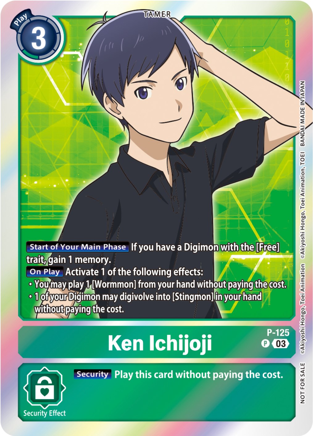 Ken Ichijoji [P-125] (Tamer Party Pack -The Beginning- Ver. 2.0) [Promotional Cards] | Clutch Gaming