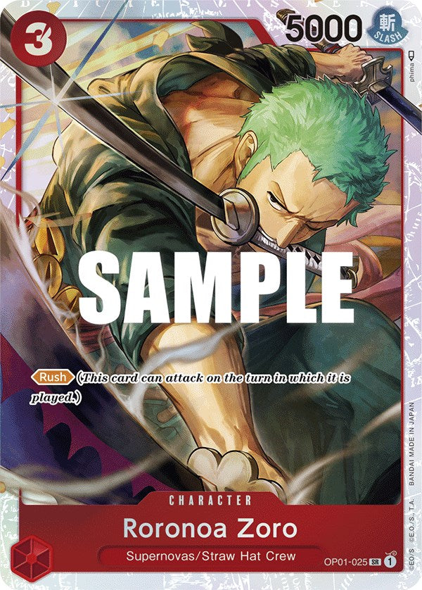 Roronoa Zoro (OP01-025) (Ultra Deck: The Three Captains) [One Piece Promotion Cards] | Clutch Gaming