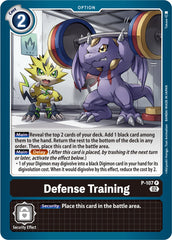 Defense Training [P-107] (Blast Ace Box Topper) [Promotional Cards] | Clutch Gaming