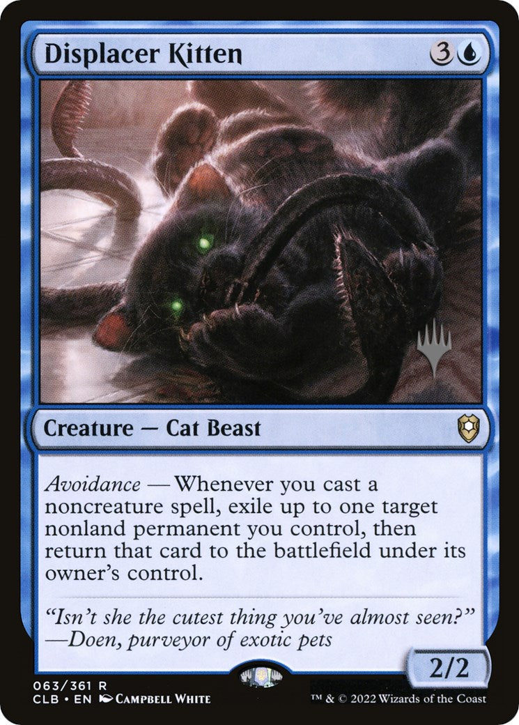 Displacer Kitten (Promo Pack) [The Lost Caverns of Ixalan Promos] | Clutch Gaming