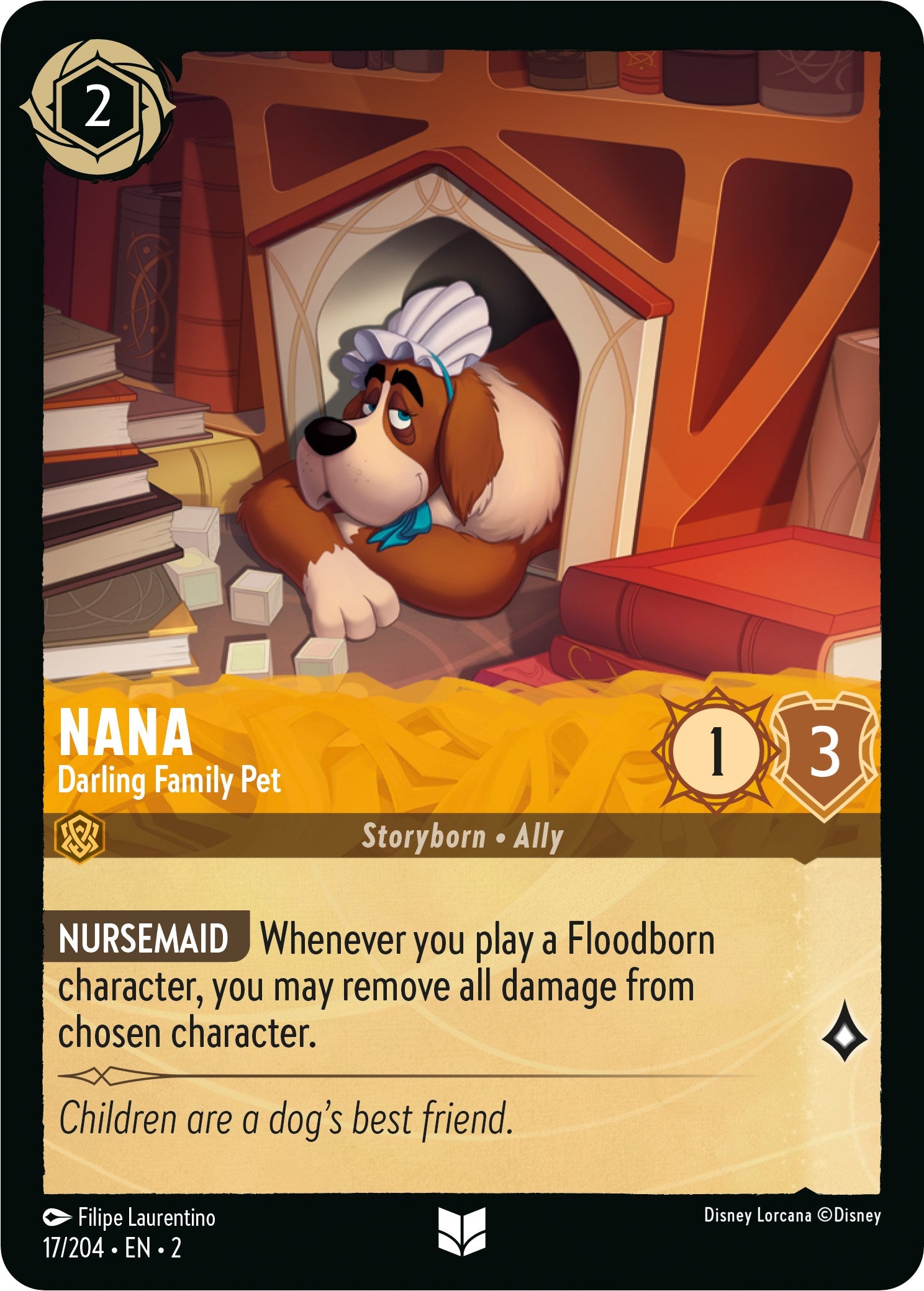 Nana - Darling Family Pet (17/204) [Rise of the Floodborn] | Clutch Gaming