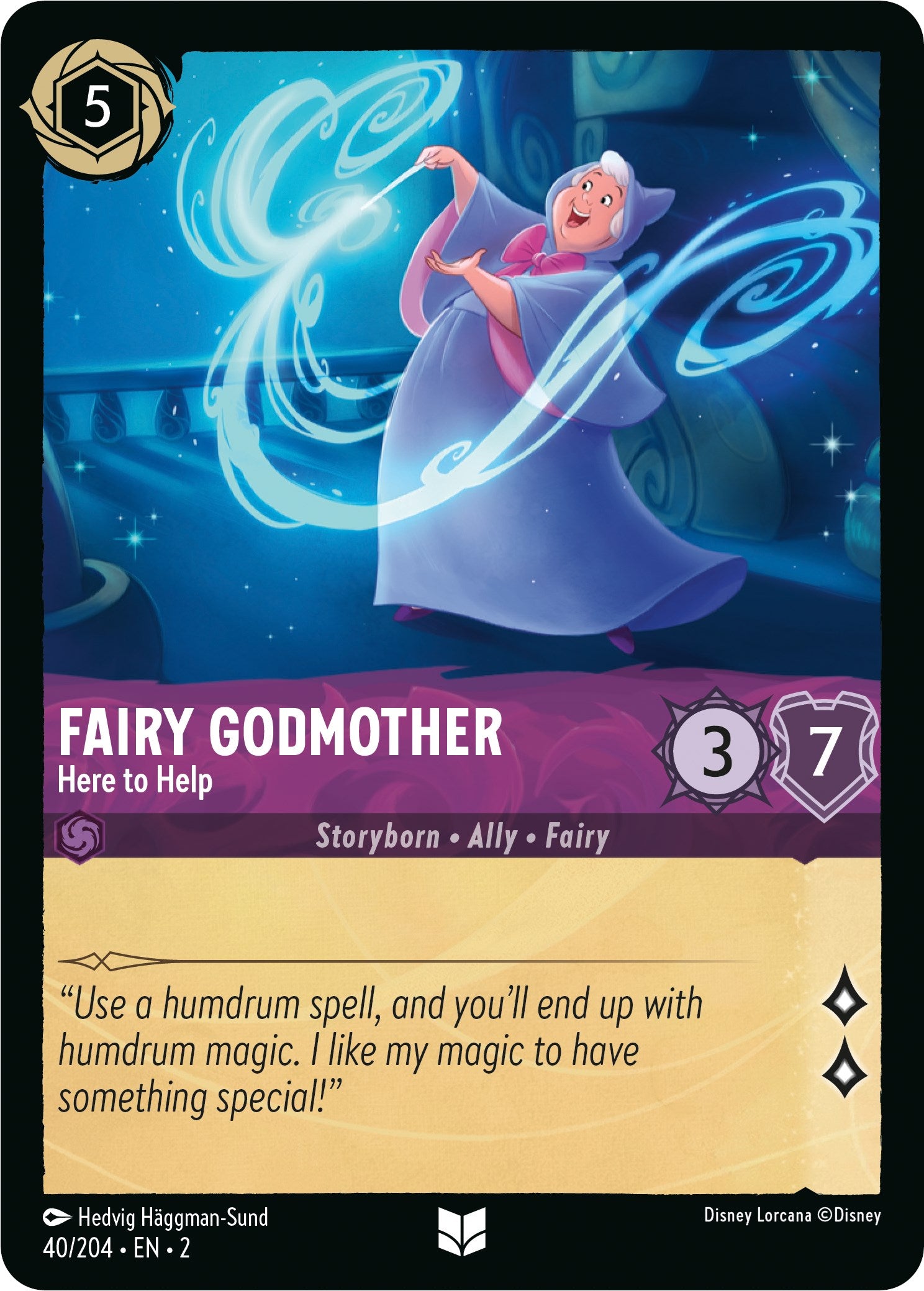Fairy Godmother - Here to Help (40/204) [Rise of the Floodborn] | Clutch Gaming