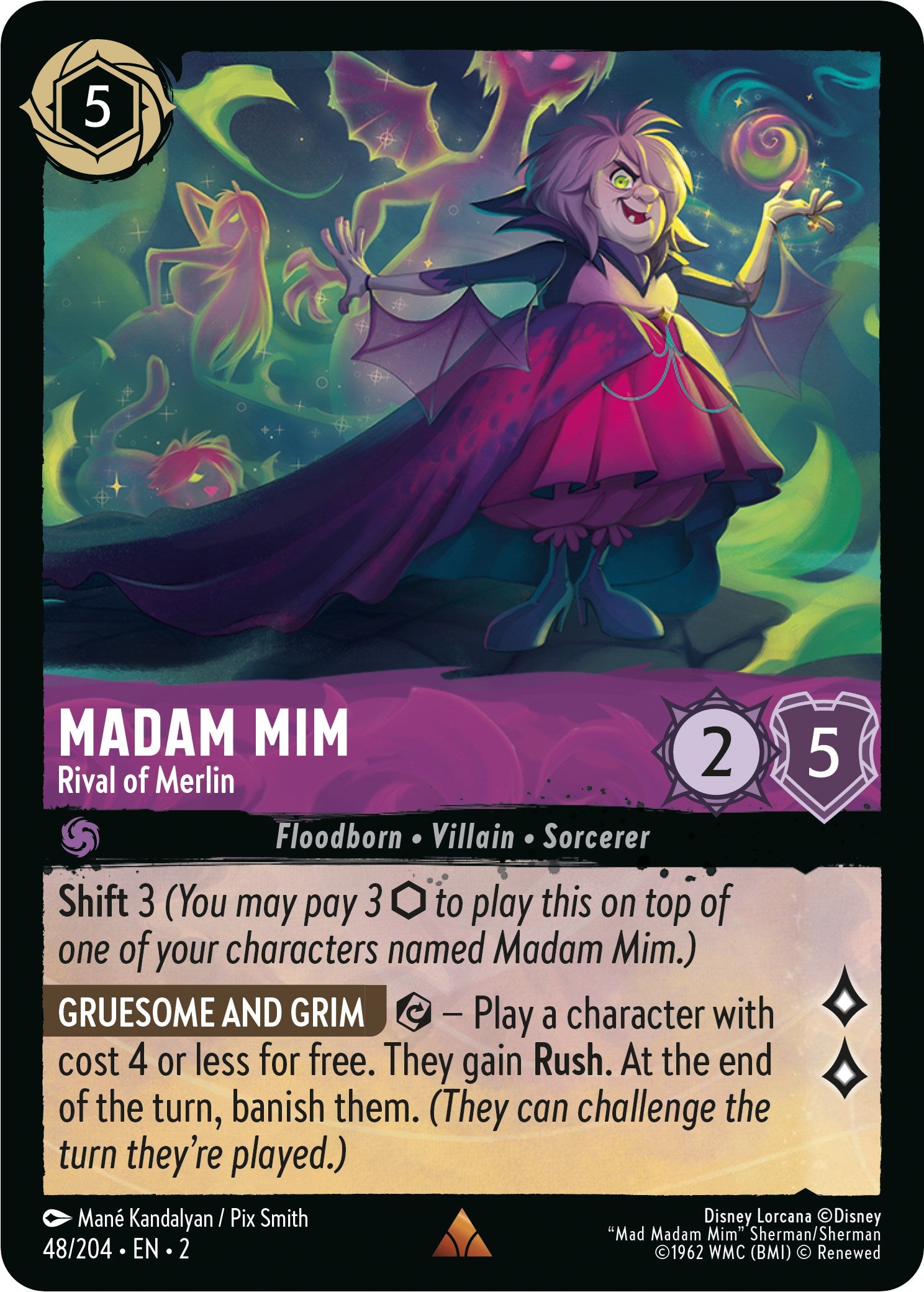 Madam Mim - Rival of Merlin (48/204) [Rise of the Floodborn] | Clutch Gaming