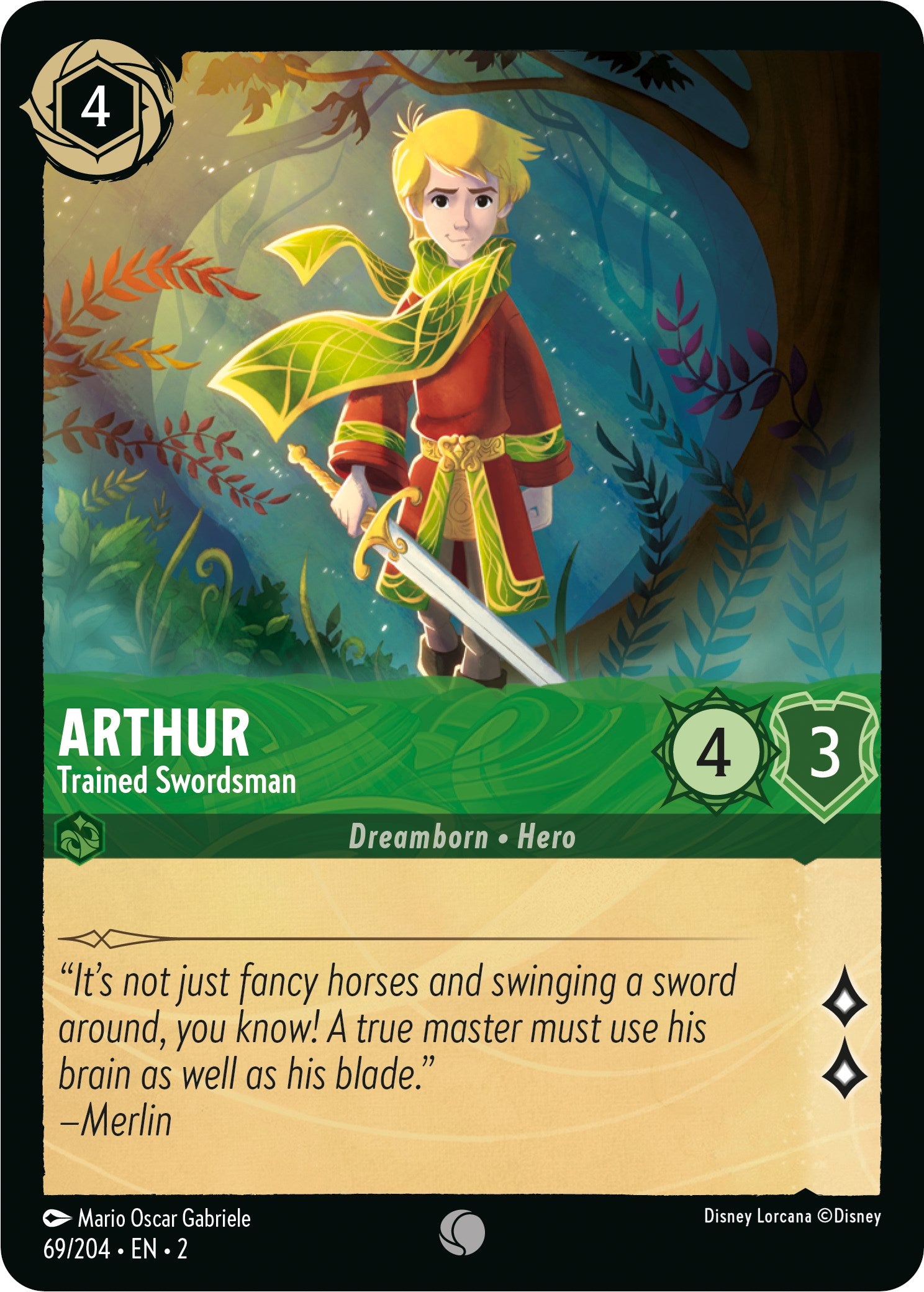 Arthur - Trained Swordsman (69/204) [Rise of the Floodborn] | Clutch Gaming