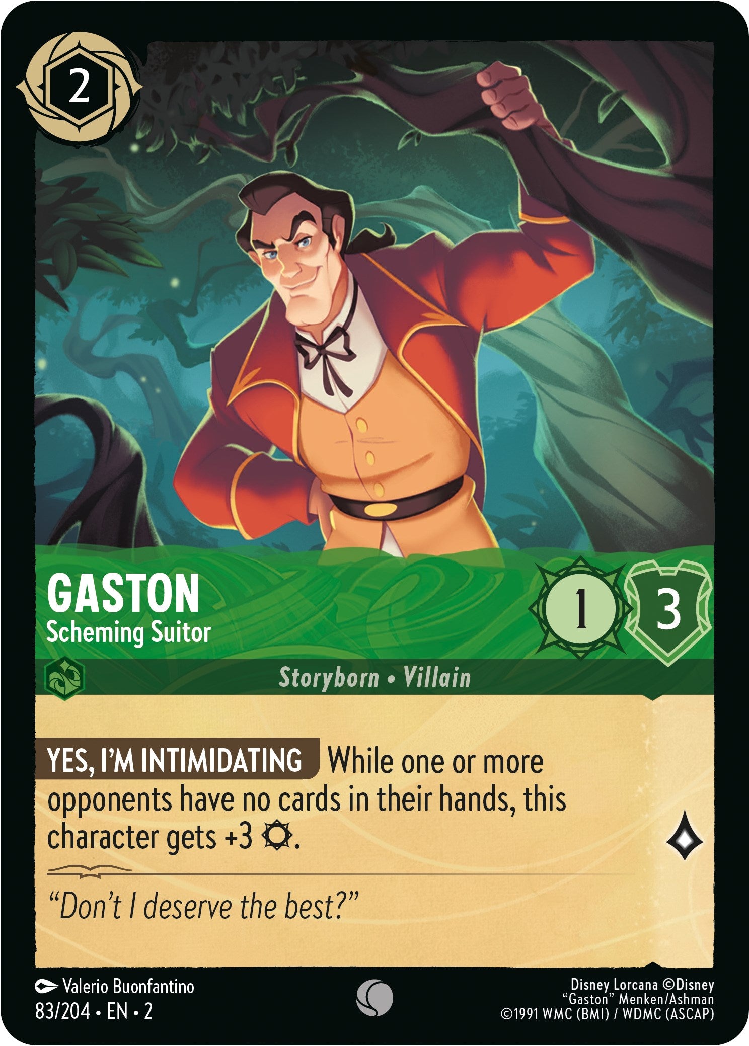 Gaston - Scheming Suitor (83/204) [Rise of the Floodborn] | Clutch Gaming