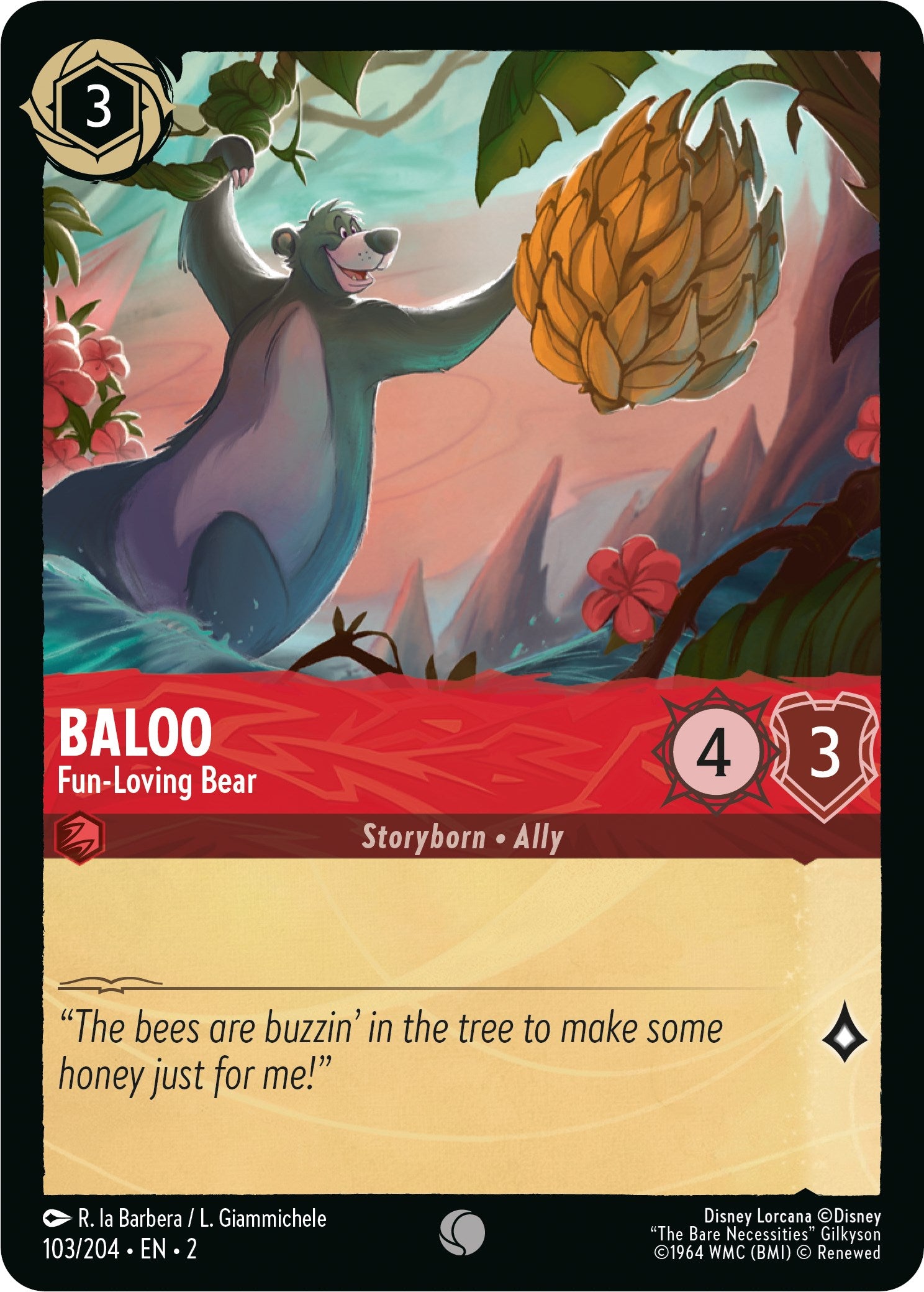 Baloo - Fun-Loving Bear (103/204) [Rise of the Floodborn] | Clutch Gaming