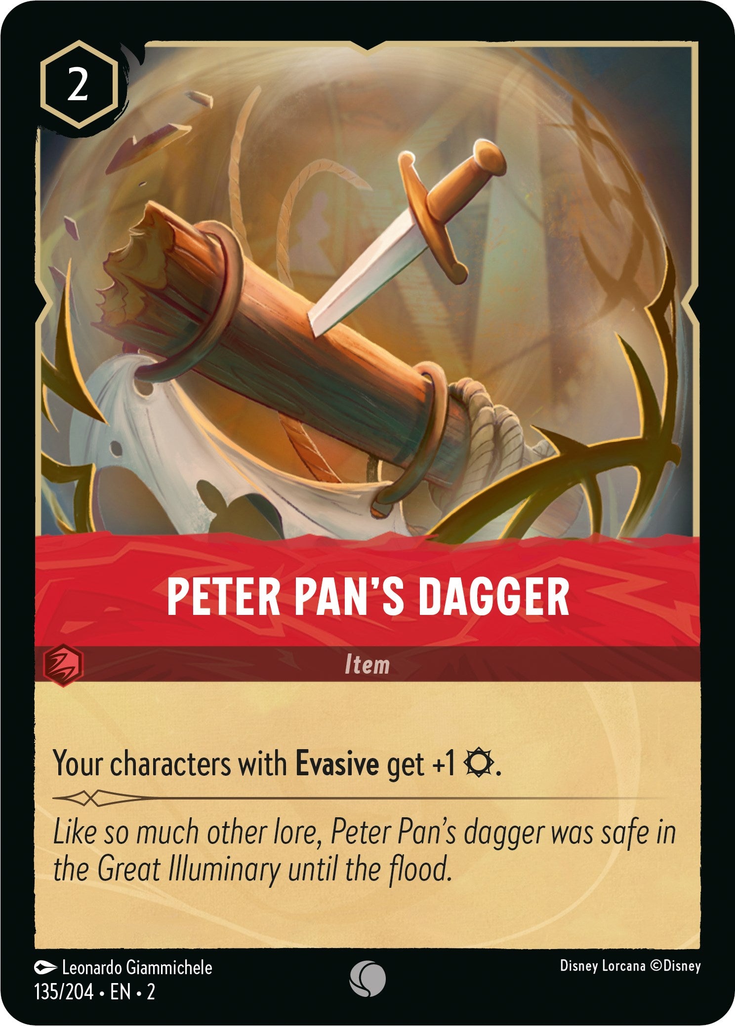Peter Pan's Dagger (135/204) [Rise of the Floodborn] | Clutch Gaming