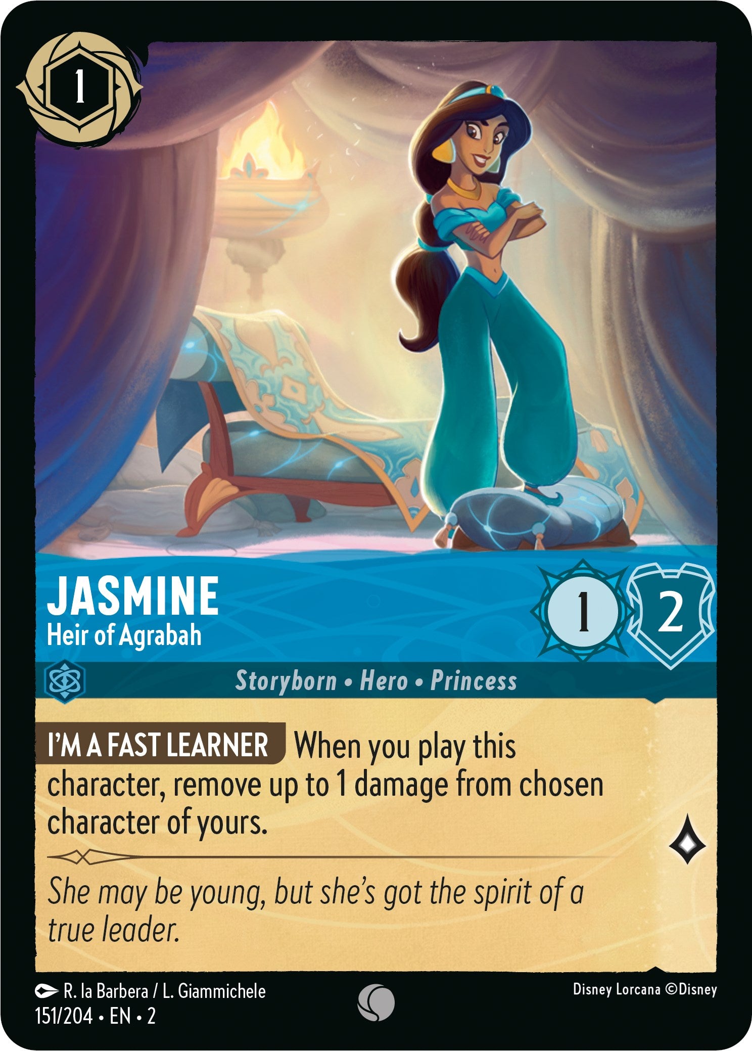 Jasmine - Heir of Agrabah (151/204) [Rise of the Floodborn] | Clutch Gaming