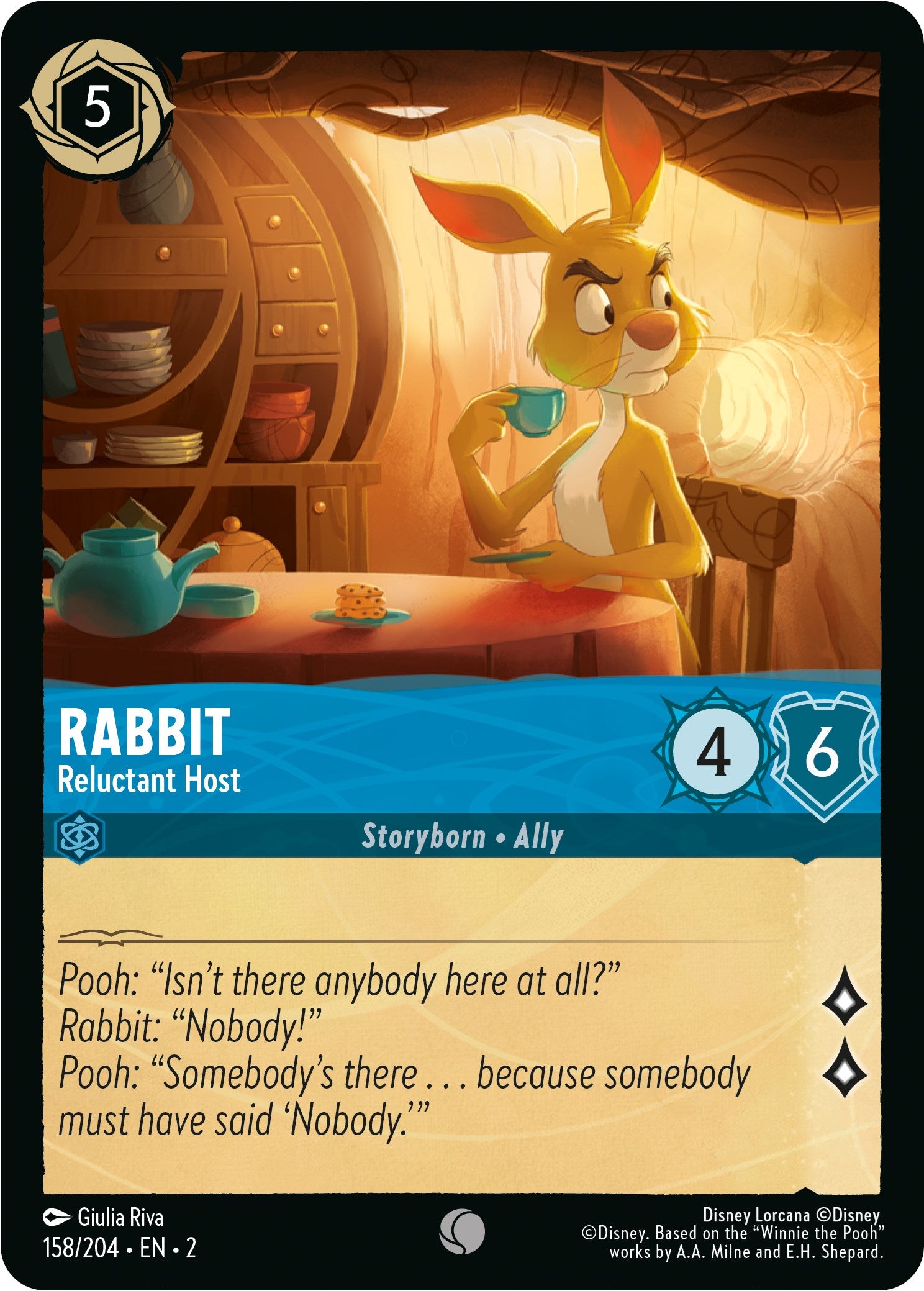 Rabbit - Reluctant Host (158/204) [Rise of the Floodborn] | Clutch Gaming