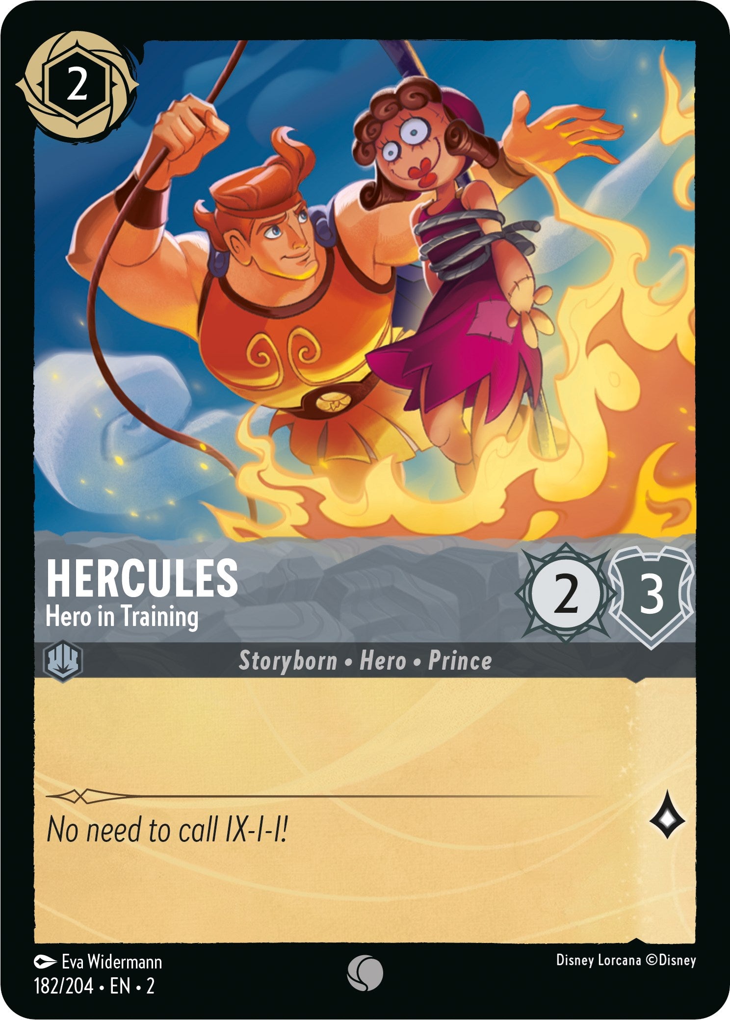 Hercules - Hero in Training (182/204) [Rise of the Floodborn] | Clutch Gaming