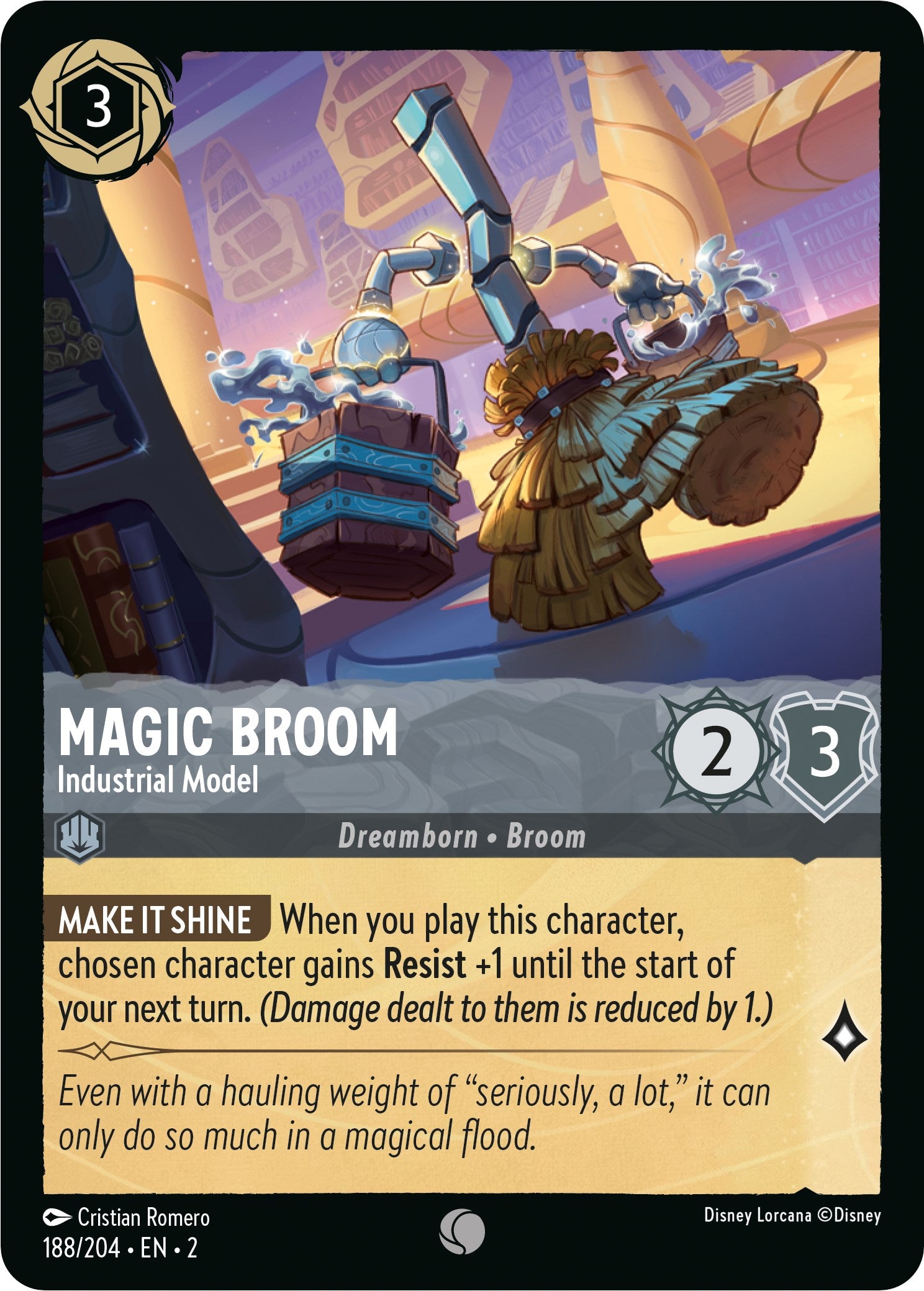 Magic Broom - Industrial Model (188/204) [Rise of the Floodborn] | Clutch Gaming