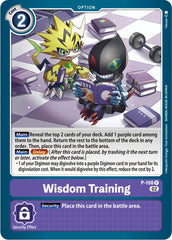 Wisdom Training [P-108] (Blast Ace Box Topper) [Promotional Cards] | Clutch Gaming