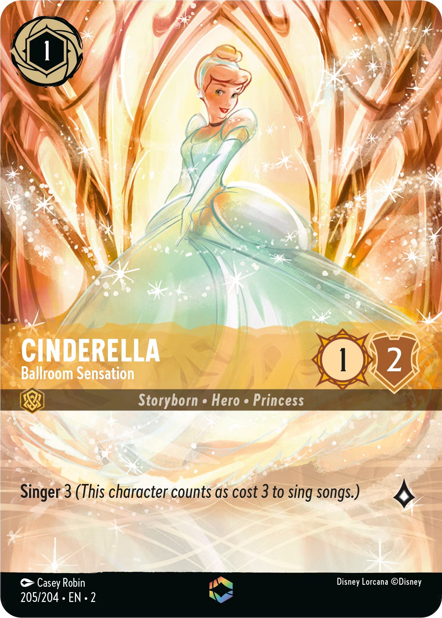 Cinderella - Ballroom Sensation (Enchanted) (205/204) [Rise of the Floodborn] | Clutch Gaming
