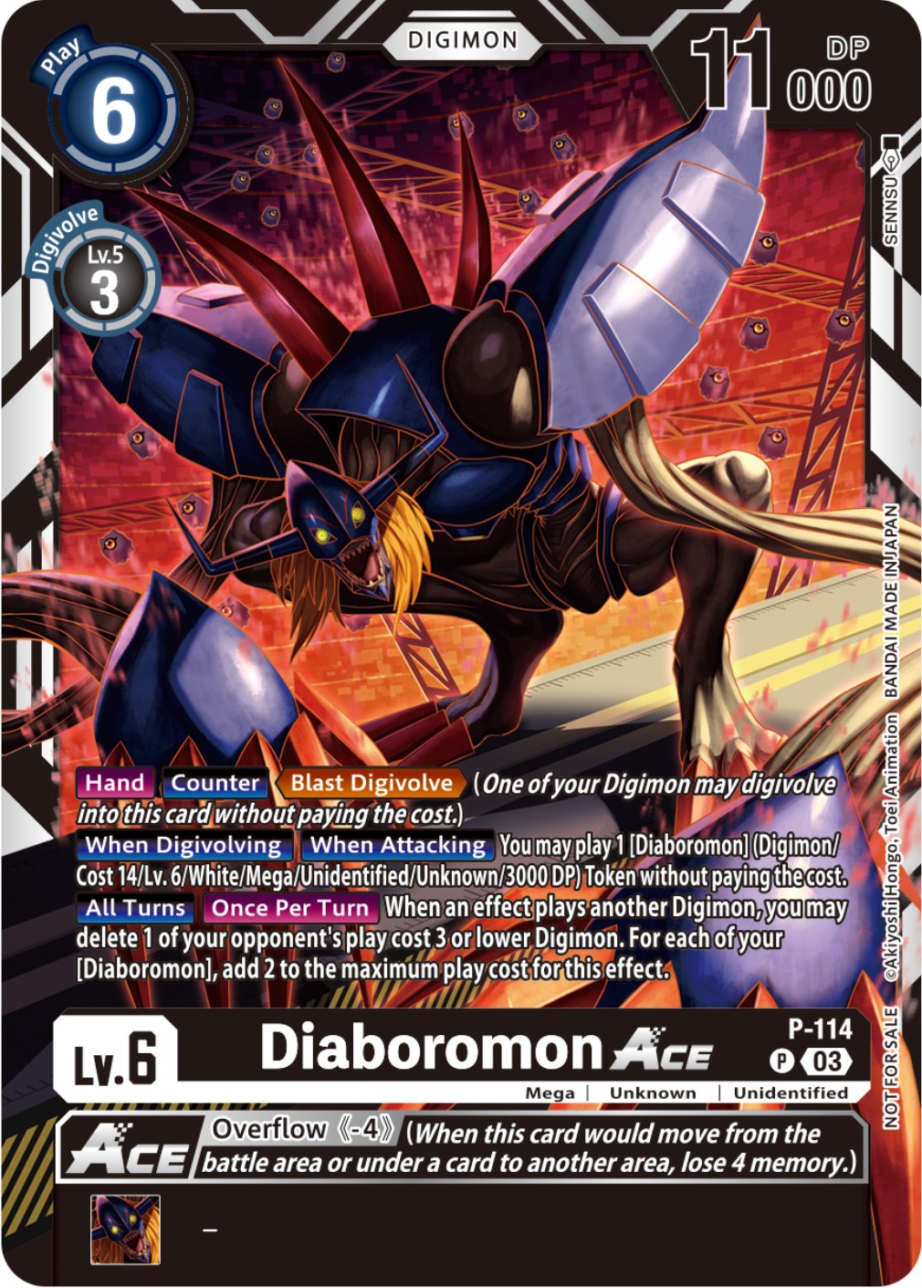 Diaboromon Ace [P-114] (3rd Anniversary Survey Pack) [Promotional Cards] | Clutch Gaming