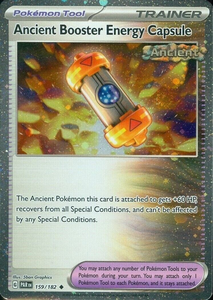 Ancient Booster Energy Capsule (159/182) (Cosmos Holo) [Scarlet & Violet: Paradox Rift] | Clutch Gaming