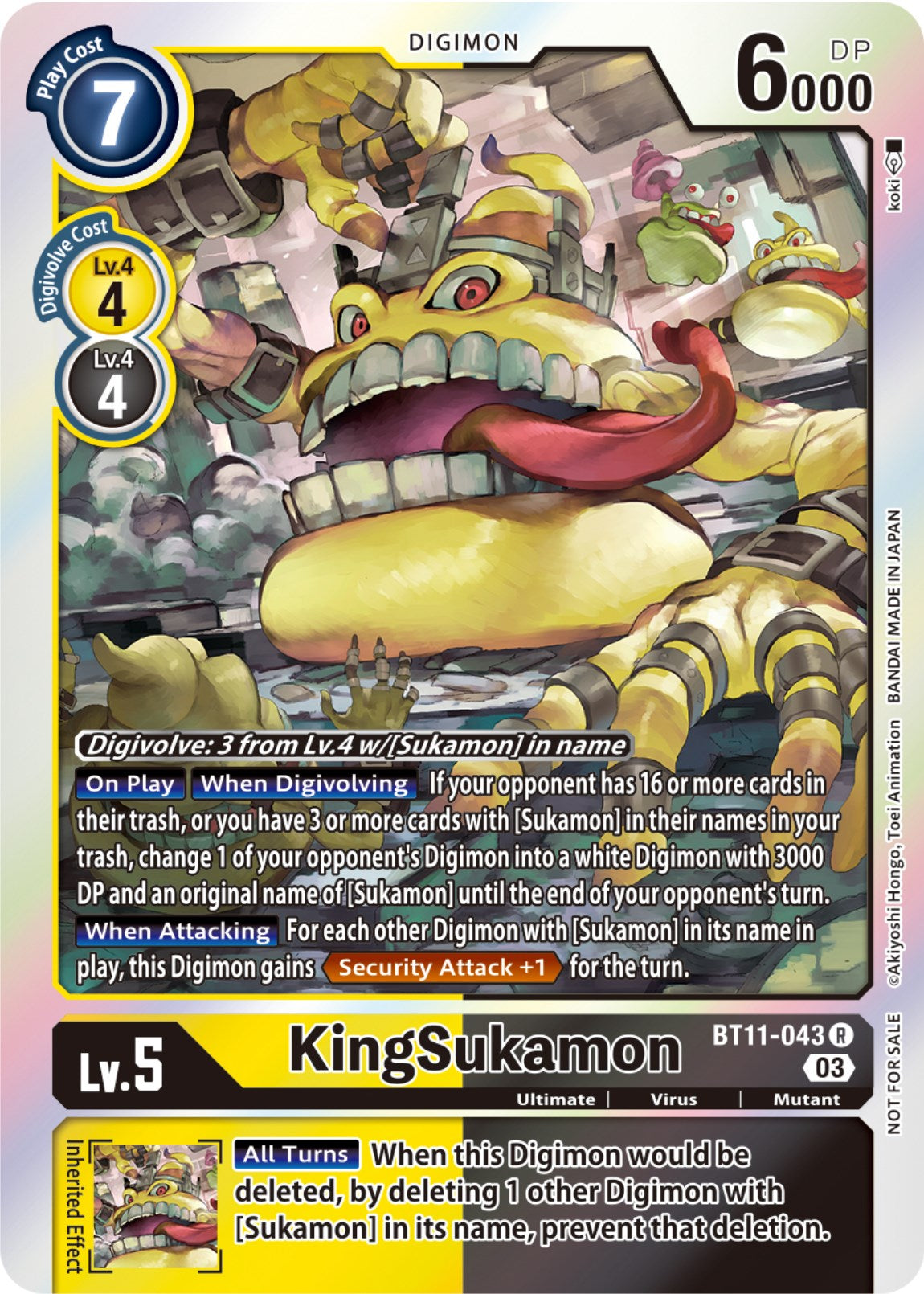 KingSukamon [BT11-043] (Winner Pack -Blast Ace-) [Dimensional Phase] | Clutch Gaming