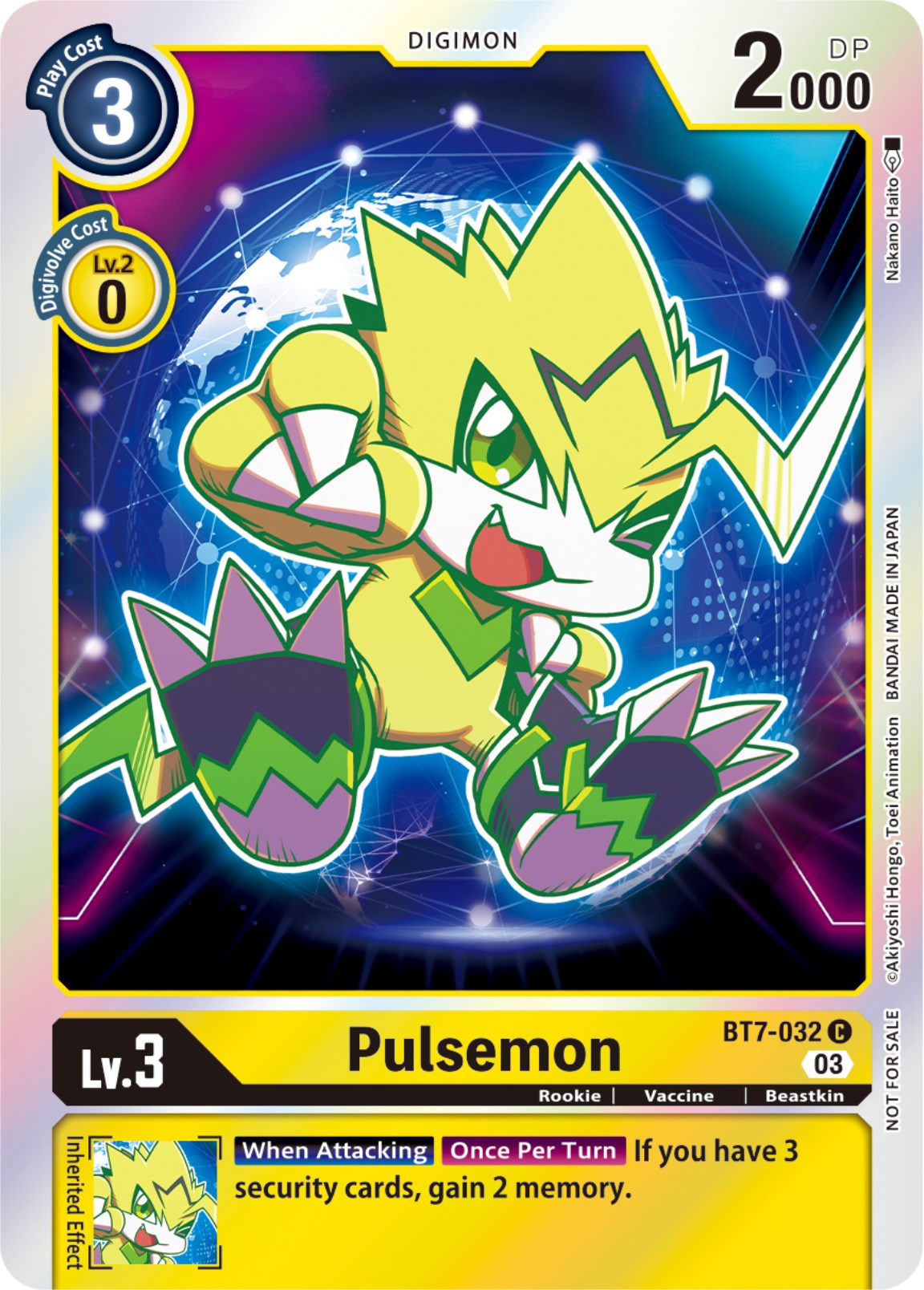 Pulsemon [BT7-032] (Official Tournament Pack Vol.11) [Next Adventure] | Clutch Gaming