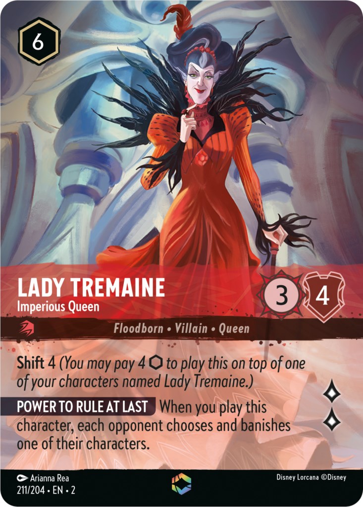 Lady Tremaine - Imperious Queen (Enchanted) (211/204) [Rise of the Floodborn] | Clutch Gaming