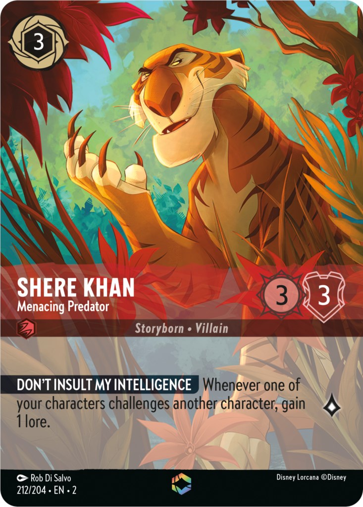 Shere Khan - Menacing Predator (Enchanted) (212/204) [Rise of the Floodborn] | Clutch Gaming