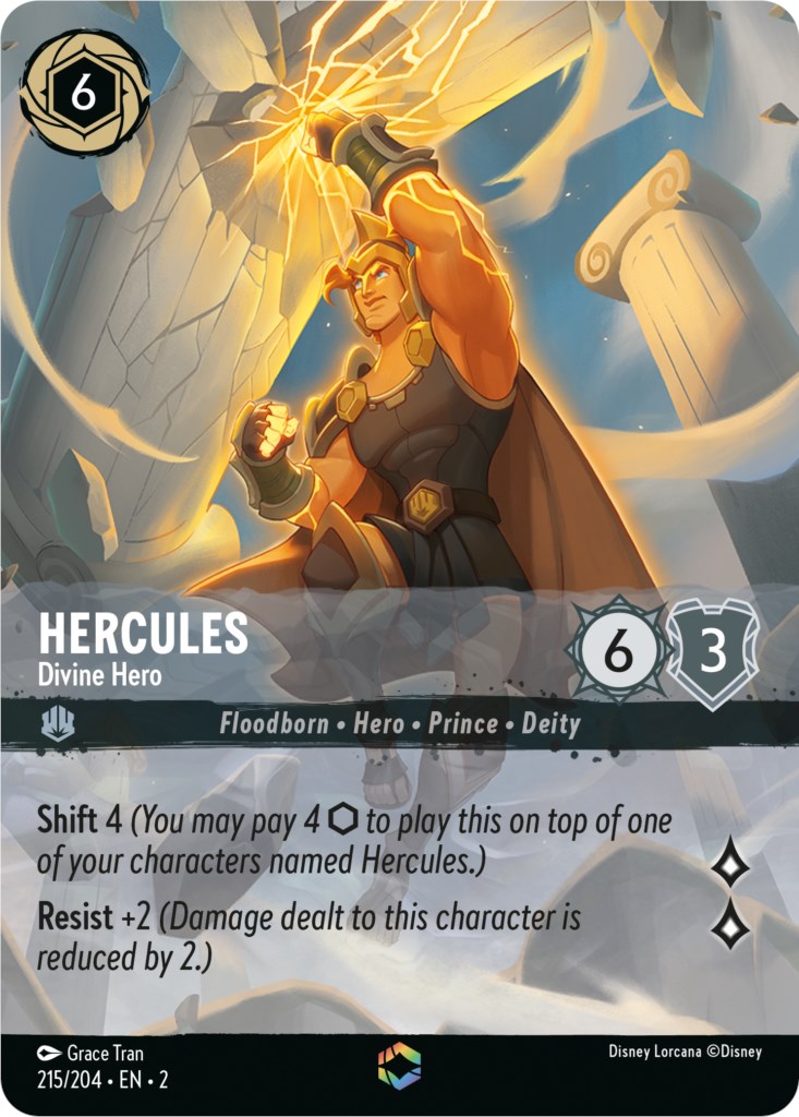 Hercules - Divine Hero (Enchanted) (215/204) [Rise of the Floodborn] | Clutch Gaming