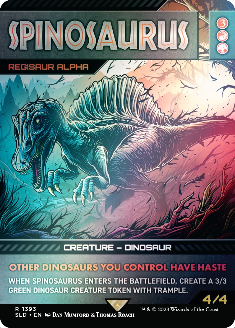 Spinosaurus - Regisaur Alpha (Rainbow Foil) [Secret Lair Drop Series] | Clutch Gaming