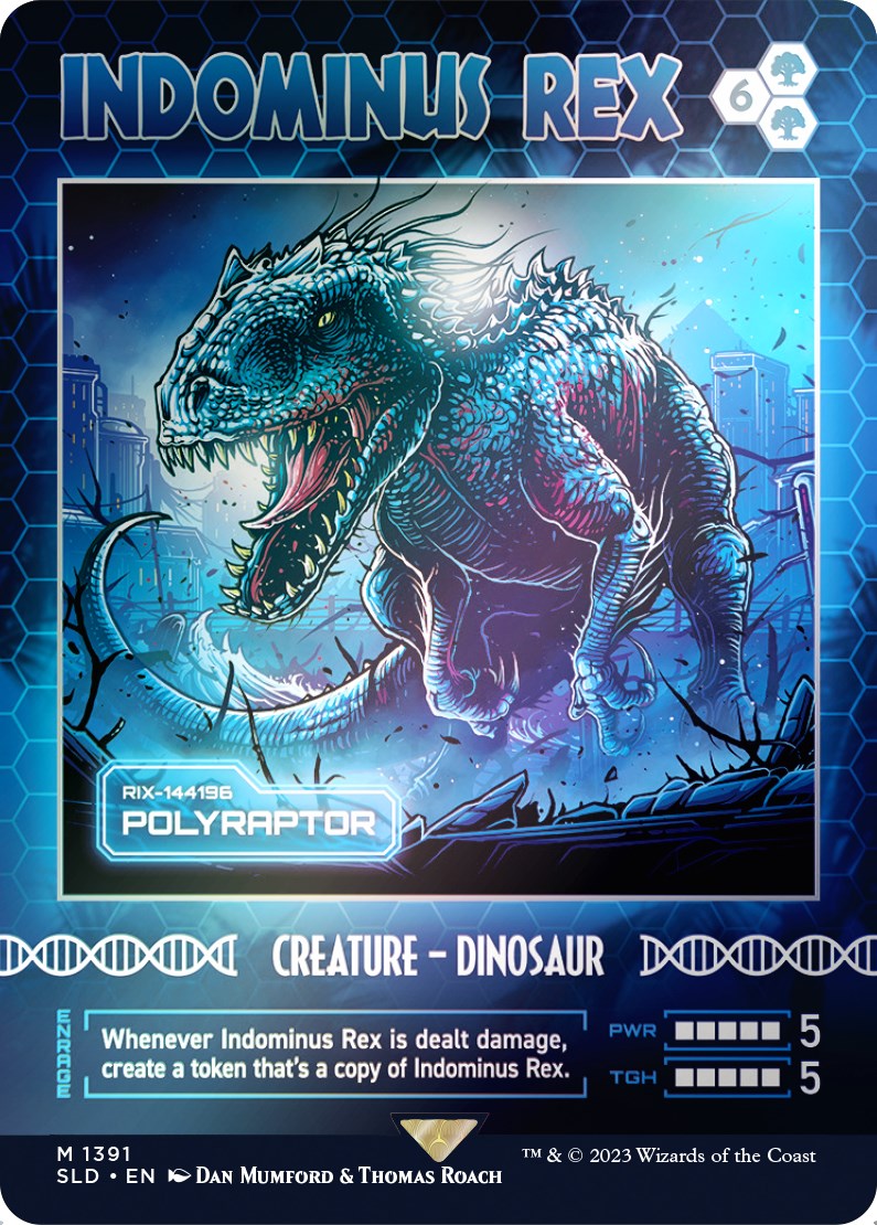 Indominus Rex - Polyraptor (Rainbow Foil) [Secret Lair Drop Series] | Clutch Gaming