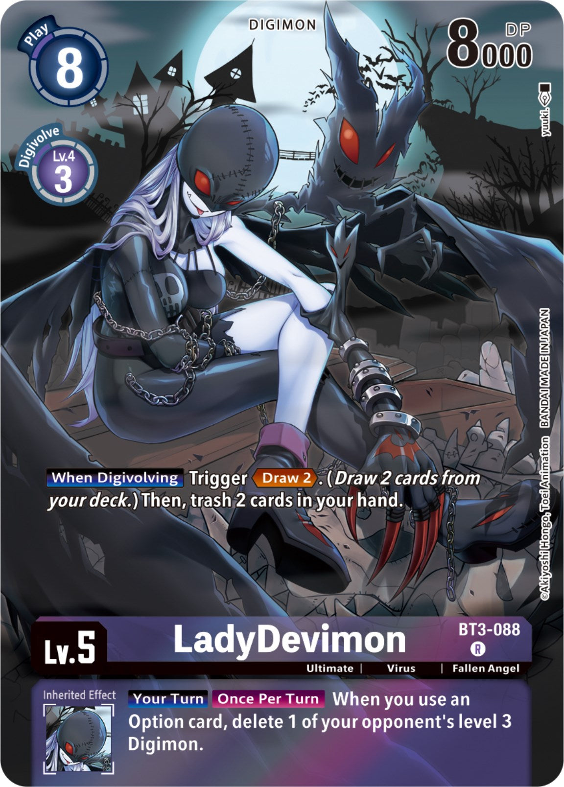 LadyDevimon [BT3-088] (Gift Box 2023) [Release Special Booster Promos] | Clutch Gaming