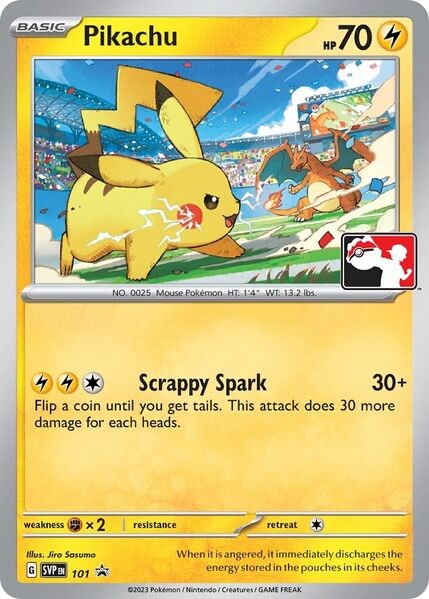 Pikachu (101) (Play Pokemon Promo) [League & Championship Cards] | Clutch Gaming