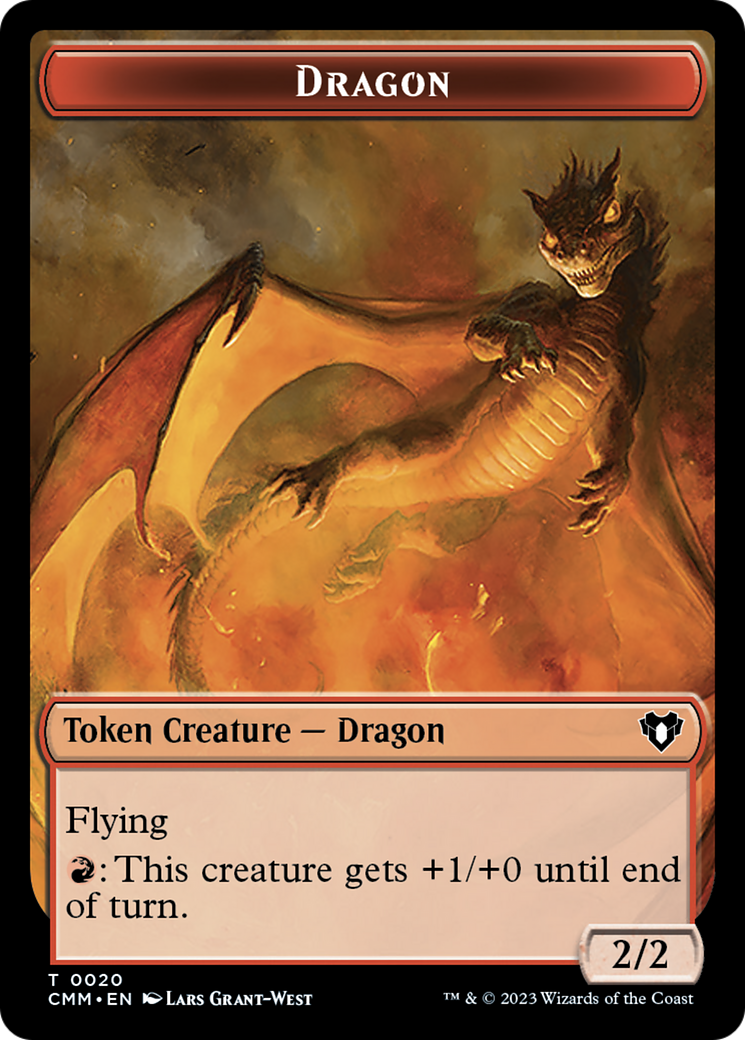 Dragon Token (20) [Commander Masters Tokens] | Clutch Gaming