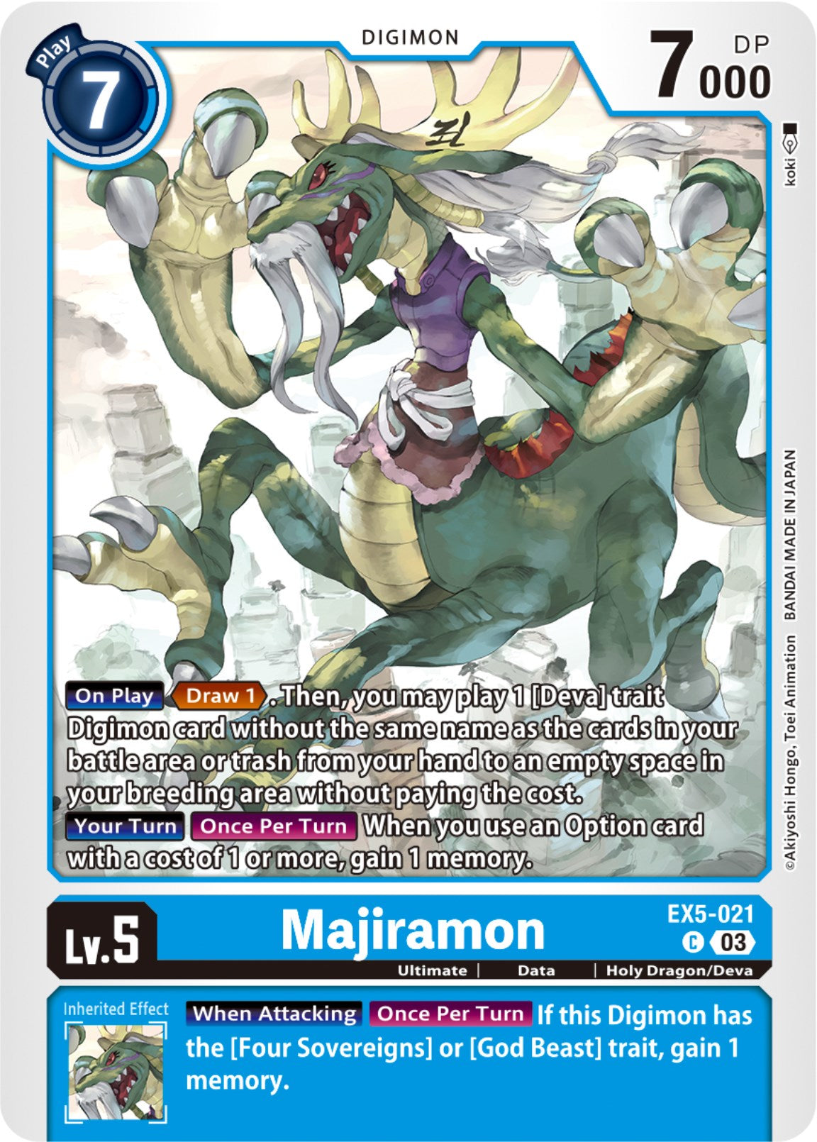 Majiramon [EX5-021] [Animal Colosseum] | Clutch Gaming