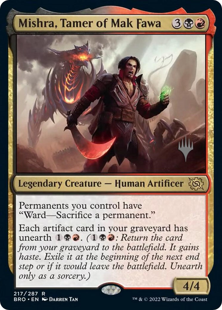 Mishra, Tamer of Mak Fawa (Promo Pack) [The Brothers' War Promos] | Clutch Gaming