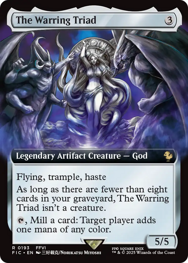 The Warring Triad (Extended Art) [FINAL FANTASY Commander] | Clutch Gaming