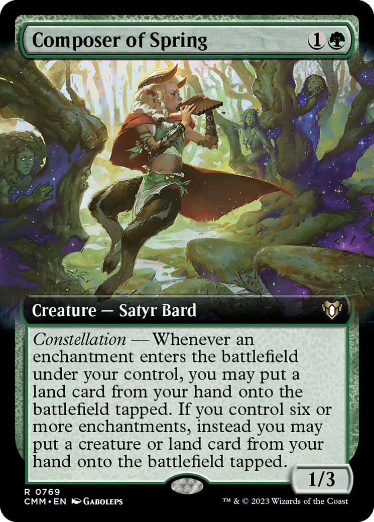 Composer of Spring (Extended Art) [Commander Masters] | Clutch Gaming