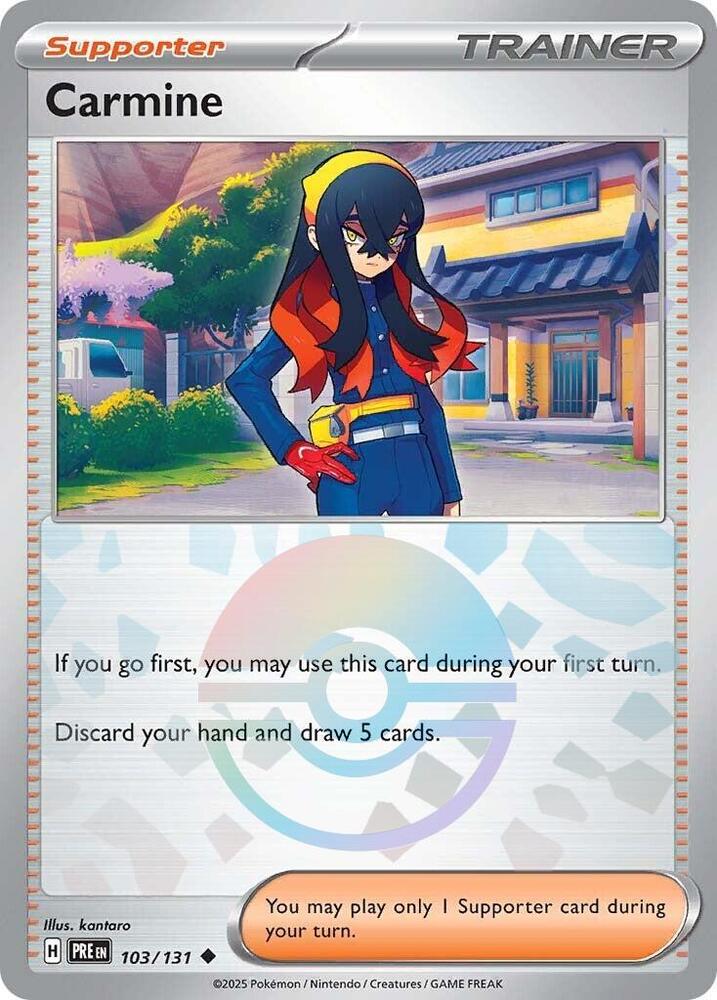 Carmine (103/131) (Poke Ball Pattern) [Scarlet & Violet: Prismatic Evolutions] | Clutch Gaming