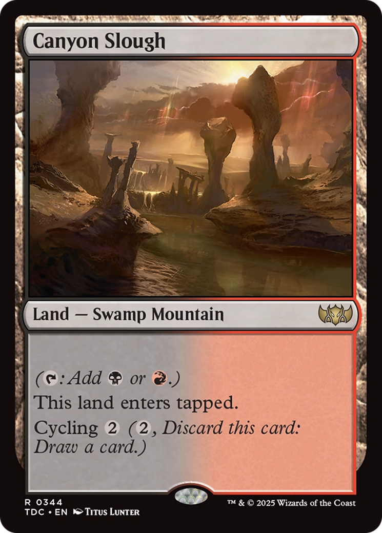 Canyon Slough [Tarkir: Dragonstorm Commander] | Clutch Gaming