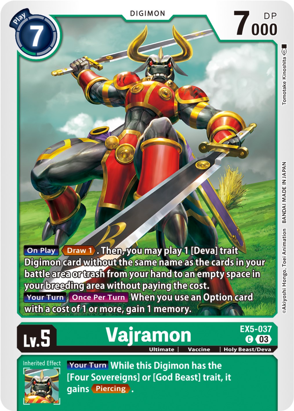 Vajramon [EX5-037] [Animal Colosseum] | Clutch Gaming