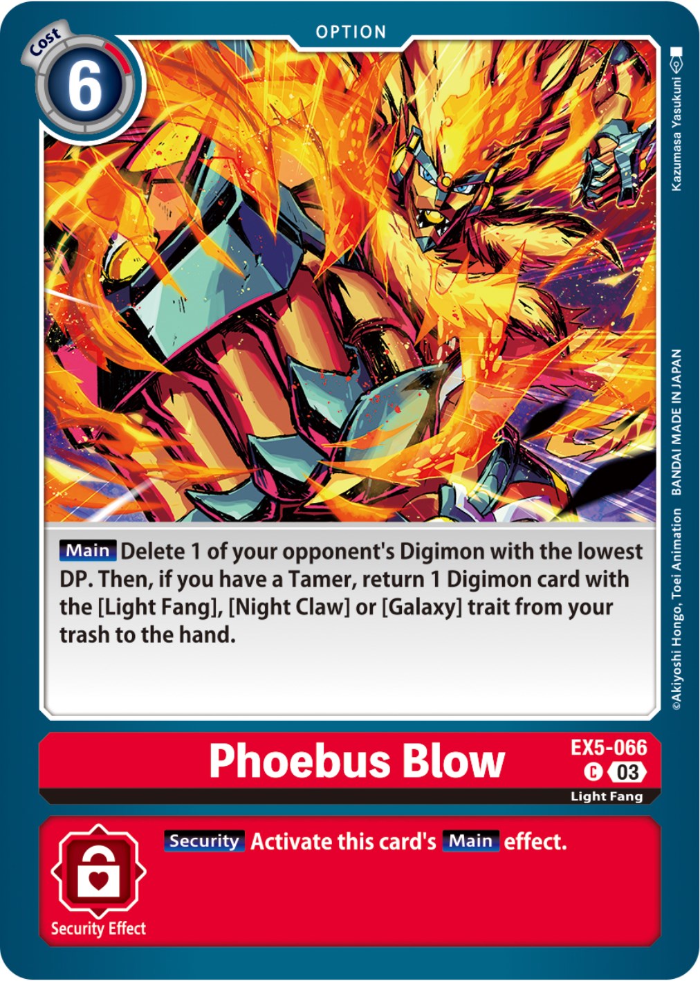 Phoebus Blow [EX5-066] [Animal Colosseum] | Clutch Gaming