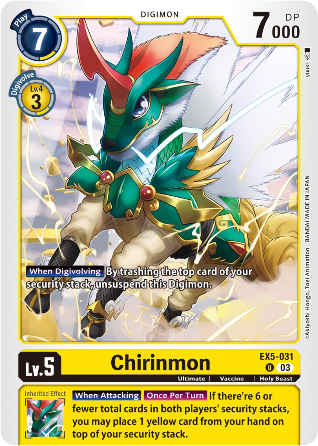 Chirinmon [EX5-031] [Animal Colosseum] | Clutch Gaming