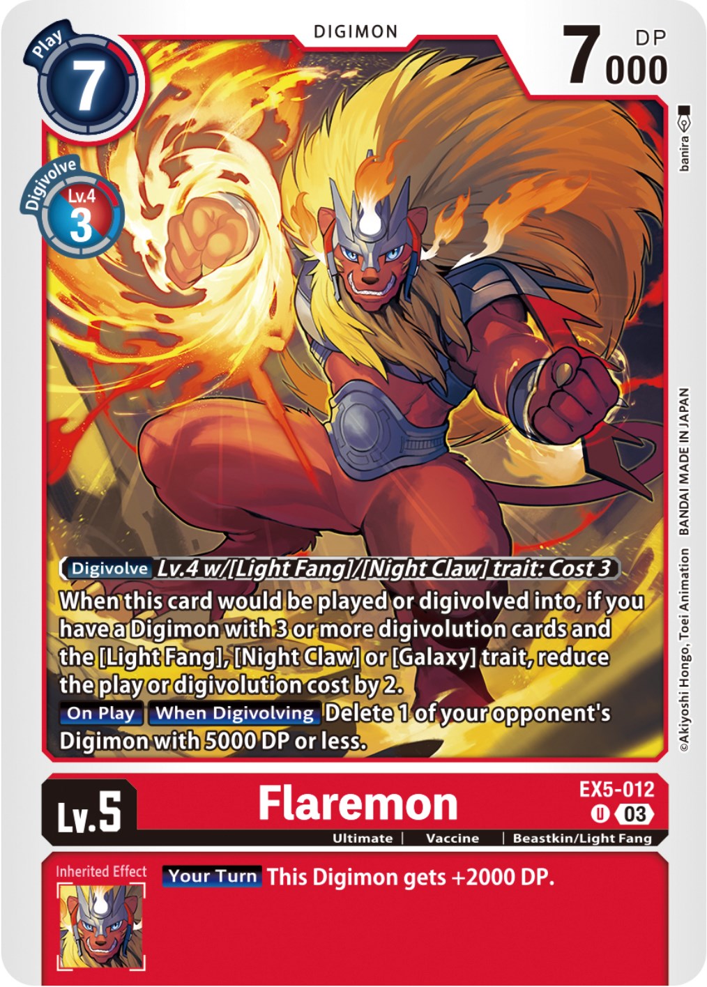 Flaremon [EX5-012] [Animal Colosseum] | Clutch Gaming