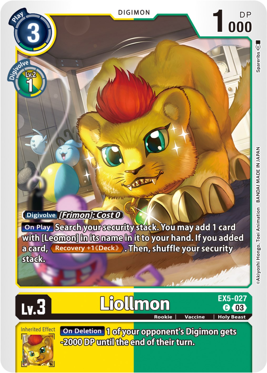 Liollmon [EX5-027] [Animal Colosseum] | Clutch Gaming