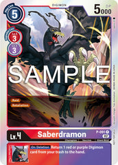 Saberdramon [P-091] - P-091 (3rd Anniversary Update Pack) [Promotional Cards] | Clutch Gaming