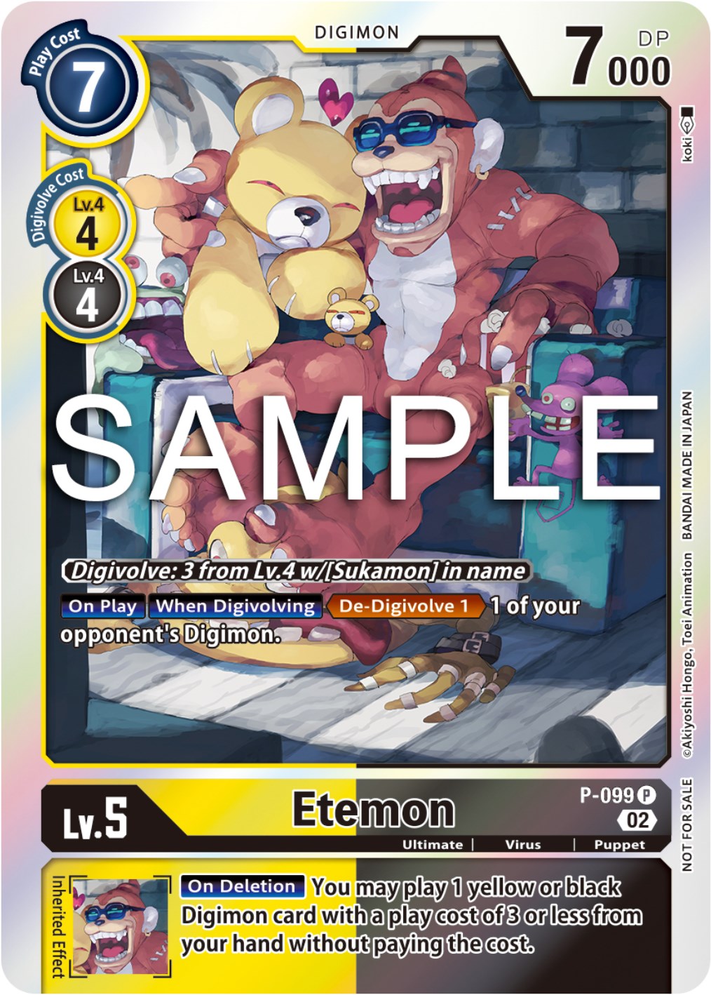 Etemon [P-099] (Limited Card Pack Ver.2) [Promotional Cards] | Clutch Gaming