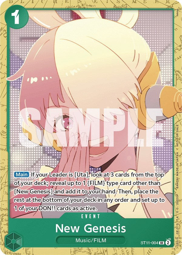 New Genesis (Starter Deck 11: Uta Deck Battle) [One Piece Promotion Cards] | Clutch Gaming