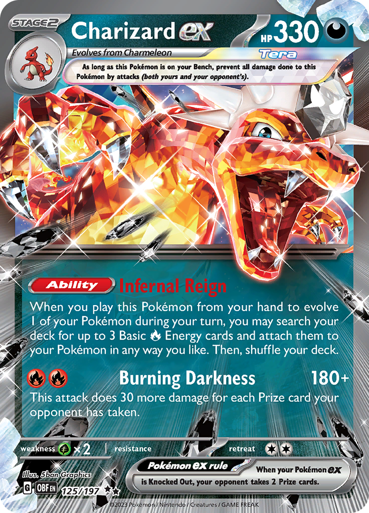 Charizard ex (125/197) [Scarlet & Violet: Obsidian Flames] | Clutch Gaming